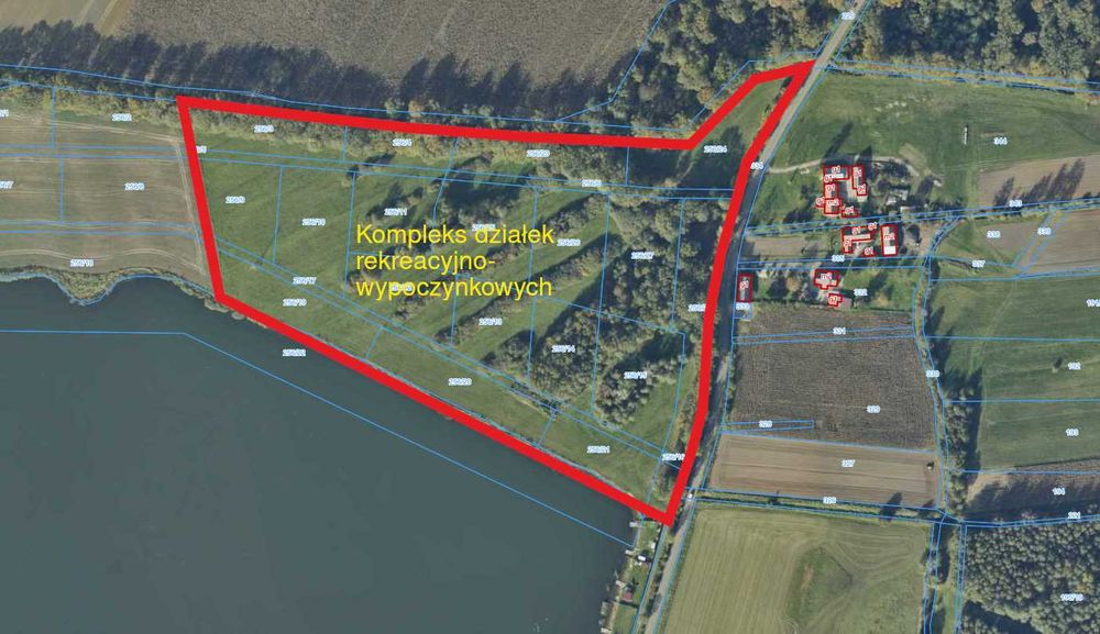 Działka budowlana nad jeziorem Żelazna