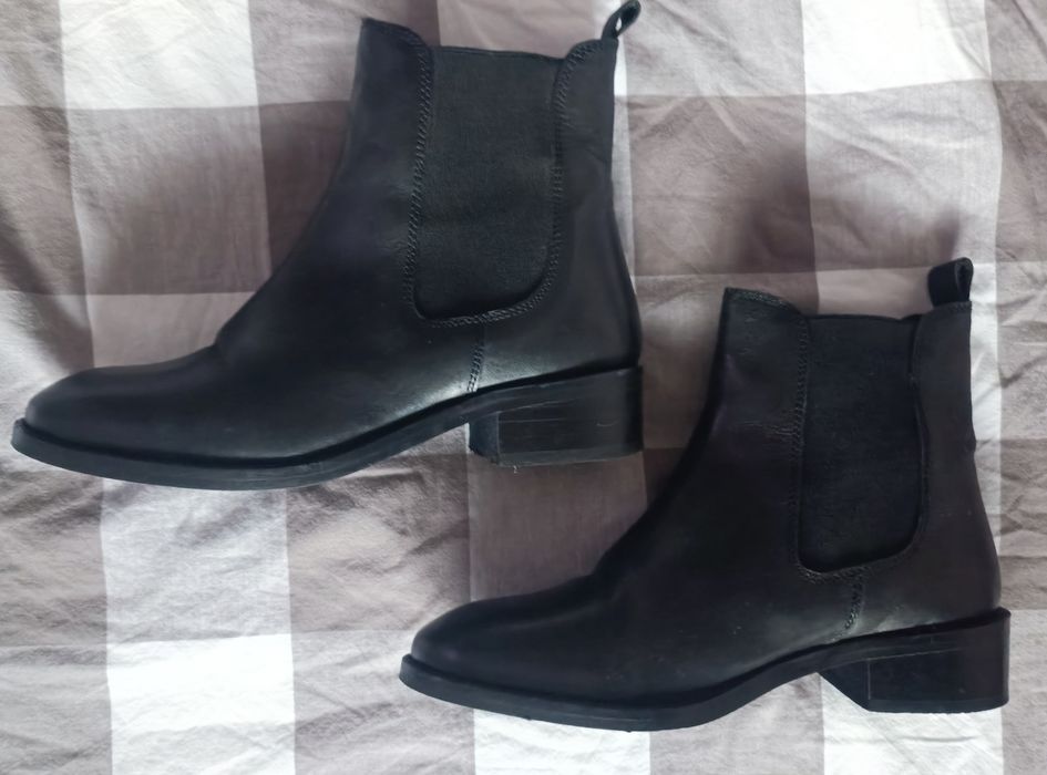ASOS attribute botki skórzane Chelsea 37