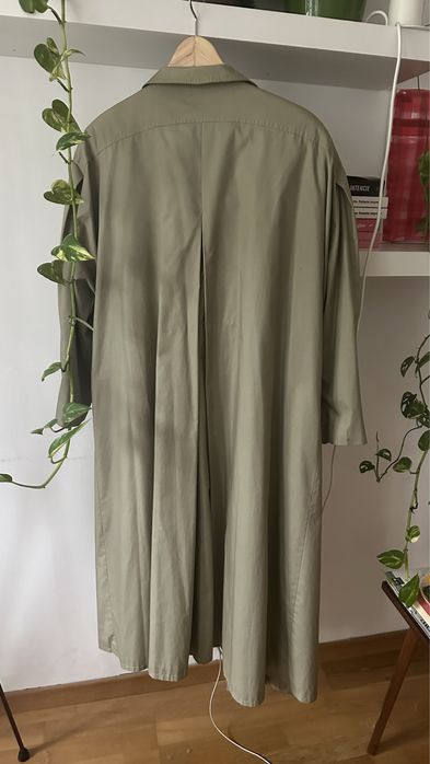 Trencz płaszcz jesienny khaki zielony damski