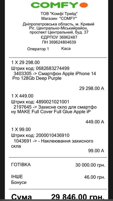 Продам Iphone 14 pro