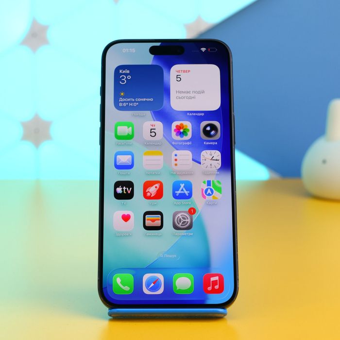 Смартфон Apple iPhone 15 Pro Max 256GB Blue (160182) Б/У З ГАРАНТІЄЮ