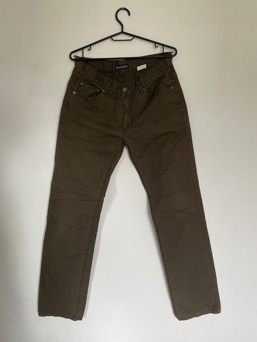 Spodnie BALMAIN klasyczne, khaki