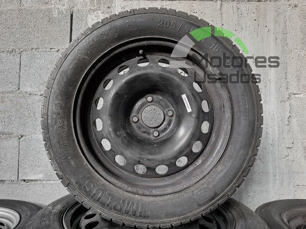2 Jantes de Ferro 16 c/pneus 205/55 4x108