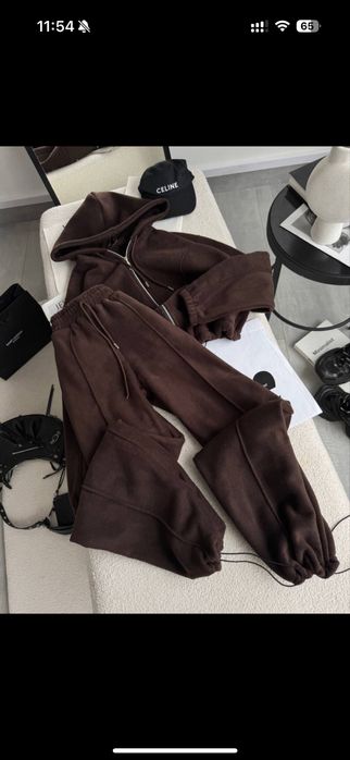 Костюм флис  , черный беж графит