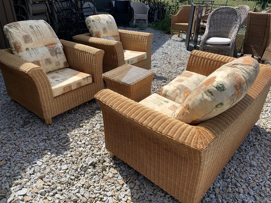 Porzadne Zestawy rattanowe fotele kanapy