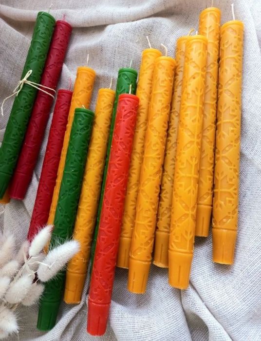 Свічки з натурального забрусного бджолиного воску