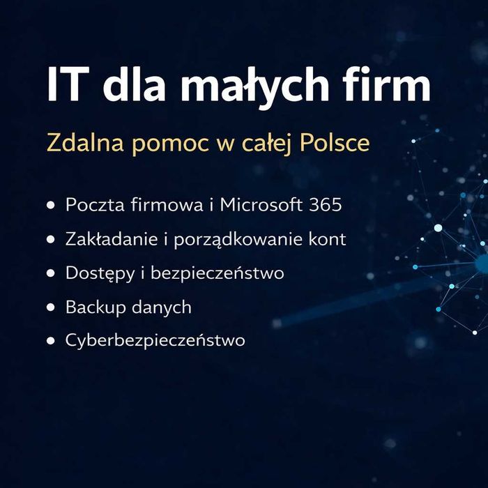 Obsługa IT dla małych firm | Microsoft 365, poczta, bezpieczeństwo