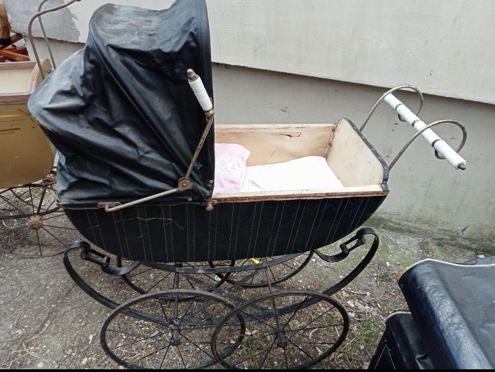 Stare wózki wózek XIX/XXw. Oryginały Antyki. Sygnowane