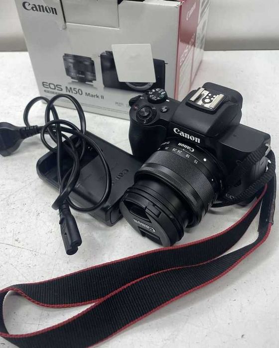 Фотоаппарат Canon EOS M50 Mark II + 15-45 IS STM