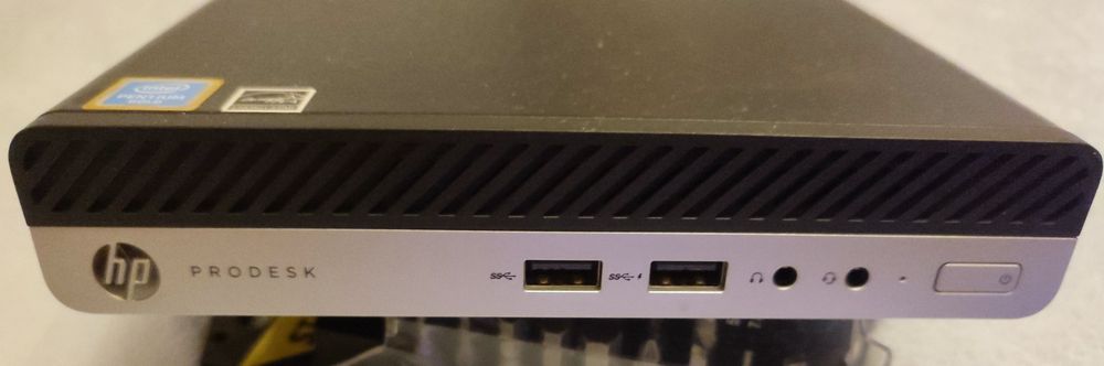 HP ProDesk 400 G4 mini, Pentium Gold G5400T, 2х4Gb, SSD SATA 180Gb