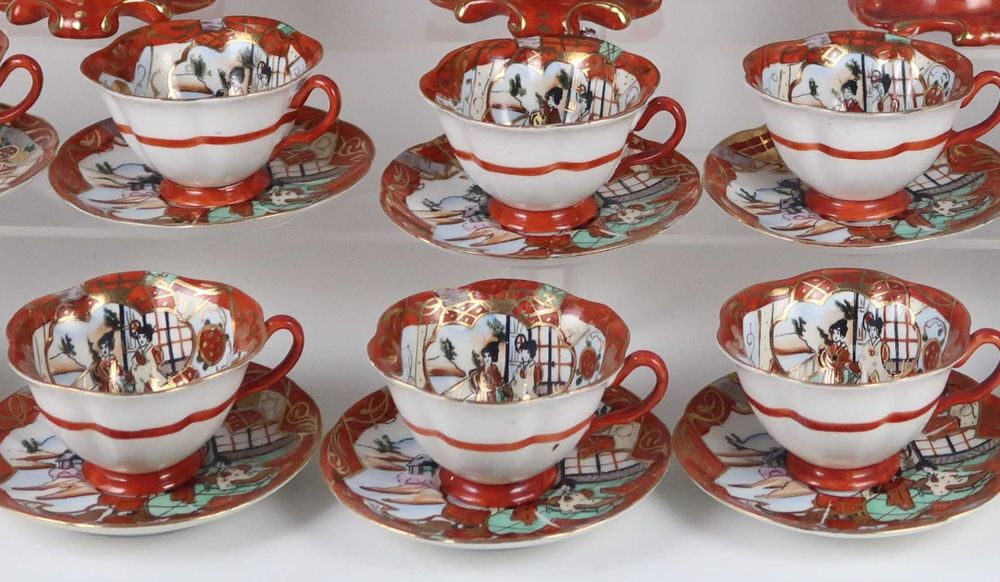 Serviço de café Vista Alegre motivo Oriental