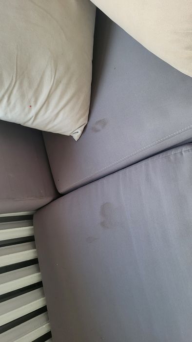 Kanapa narożna, szara 140/200