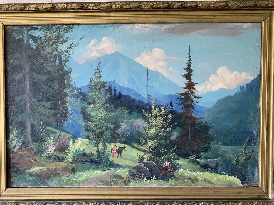 Картина велика в раме «Карпати»