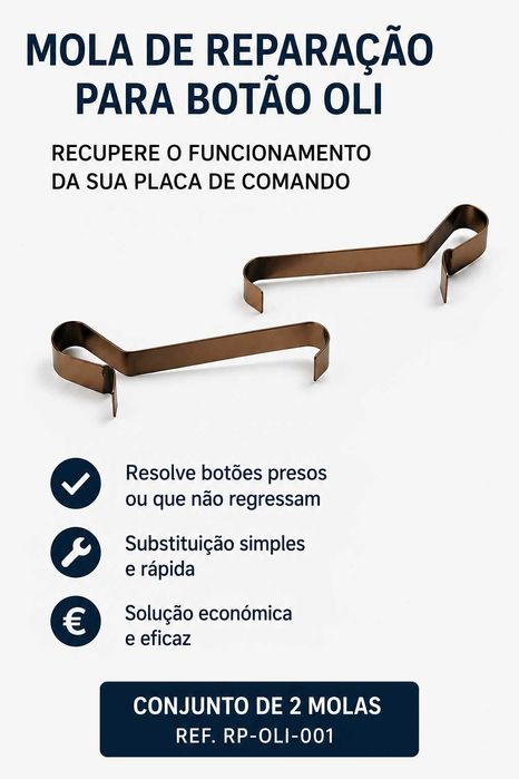 Mola Reparação Botão Autoclismo OLI | Placa de Comando