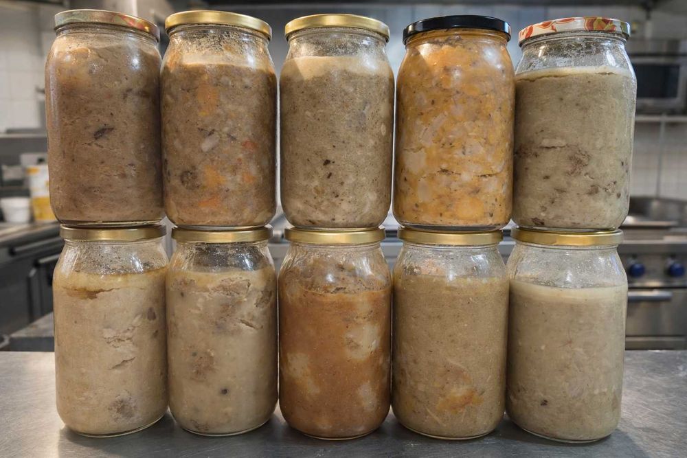 Obiady domowe wekowane w słoikach zestaw 10 szt. długi termin wysyłka