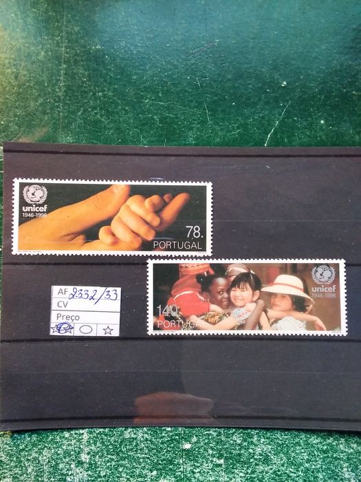 1996 50° Aniversário Da UNICEF MNH **