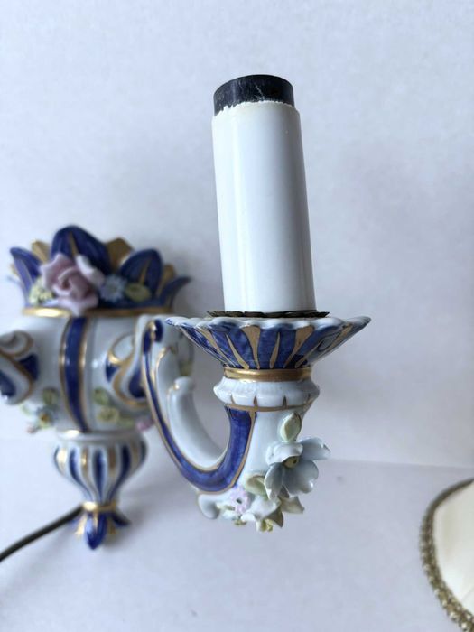 Piękny porcelanowy kinkiet Capodimonte?