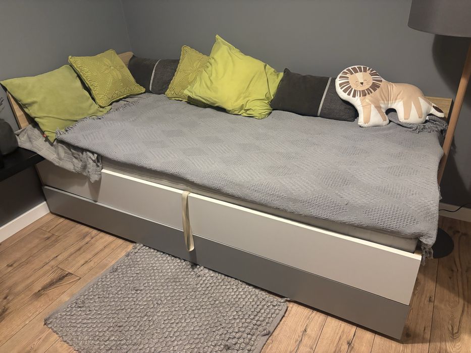 Łóżko Vox 90x200 z miejscem na posciel i dodatkowa szuflada