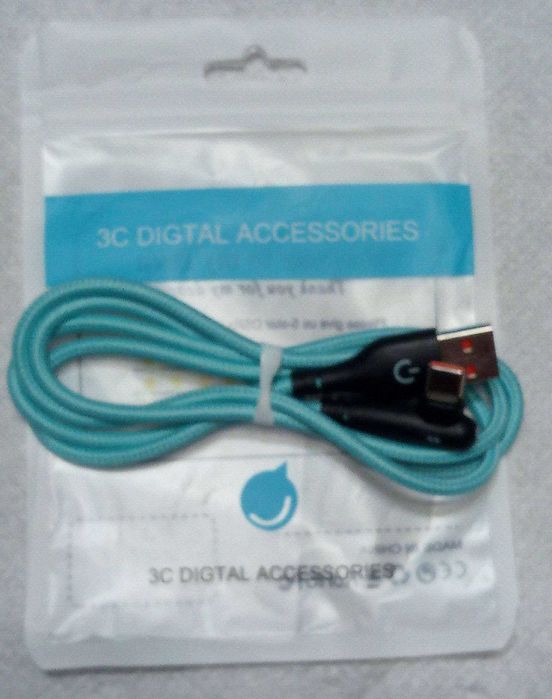 Кабель угловой 90 градусов USB-Type-C 20Wt 1м