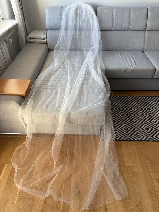 Welon ślubny katedralny 3m