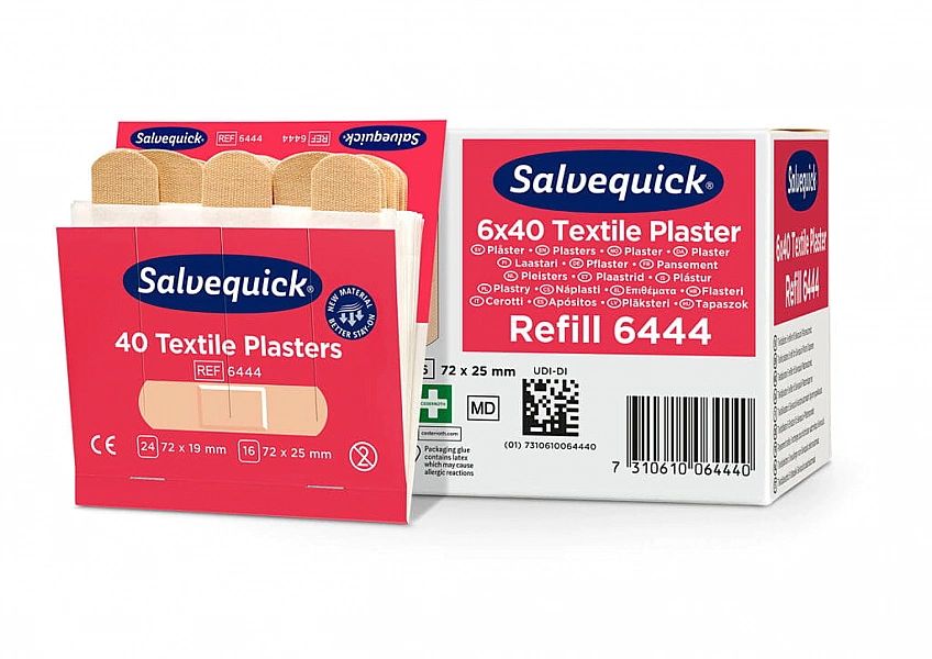 Plastry tekstylne Cederroth Salvequick, 40 szt.