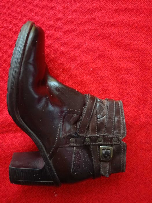 CLARKS Botki roz UK.4,5 37,5 23,5cm Skóra Stan BDB Okazja