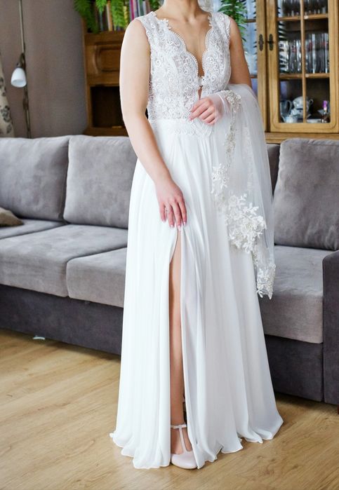 Elegancka suknia ślubna