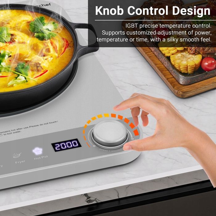 Kuchenka przenośna amzchef 2000w wolnostojąca