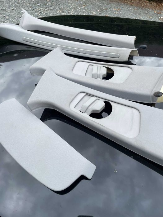 Bmw 3 e46 sedan podsufitka z szyberdachem słupki A B  komplet jasny