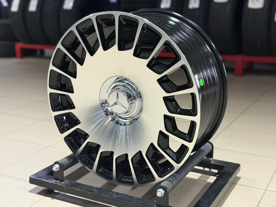 Різноширокі Диски REPLICA FB MR417G R19 5x112 Black Machined Face (Mercedes-Benz)