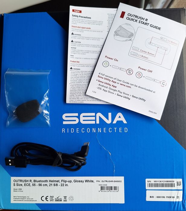 SENA - capacete modular c/Intercomunicador