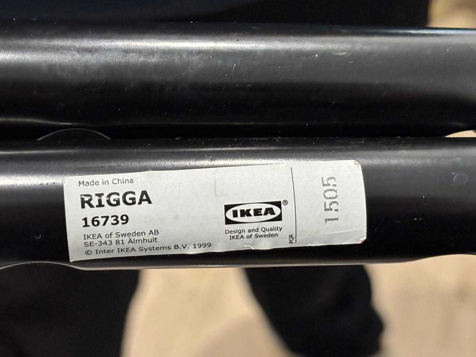 Suporte para Cabides Preto (Bengaleiro RIGGA IKEA)