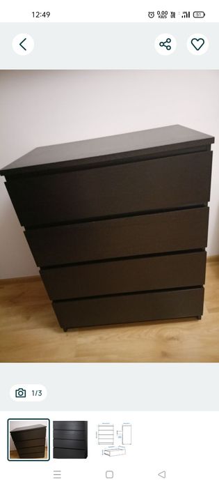 Komoda 4 szuflady ikea