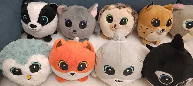 Bonecos Bando do bosque e bando do mar 14 peluches