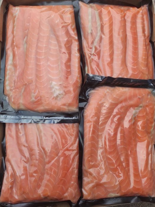 Лосось слайси обрізь спинки слабосолоний упаковка - 250г/500г