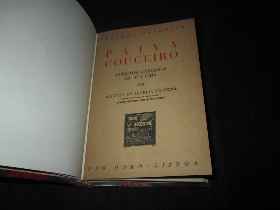 Livro Paiva Couceiro Aspectos Africanos da sua vida