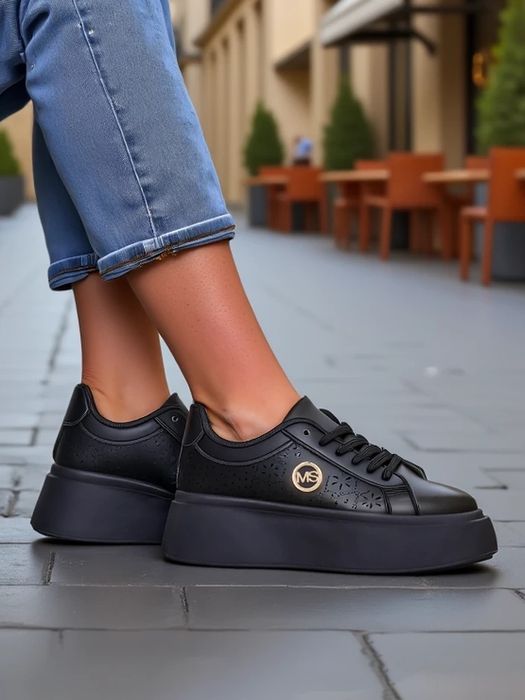 4 KOLORY 36 37 38 sneakersy 39 40 trampki na platformie ażurowe MS