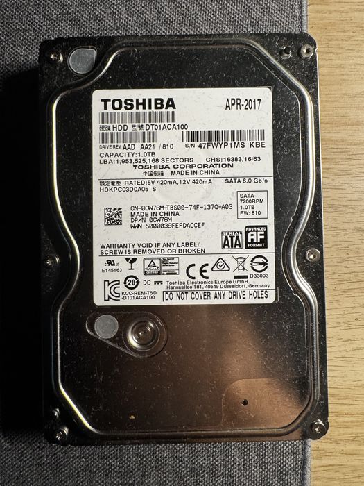 Dysk twardy toshiba 1TB