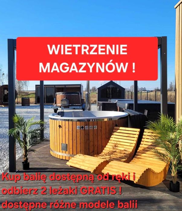 WIETRZENIE MAGAZYNÓW balia JACUZZI bania wszystko w cenie RATY gratis