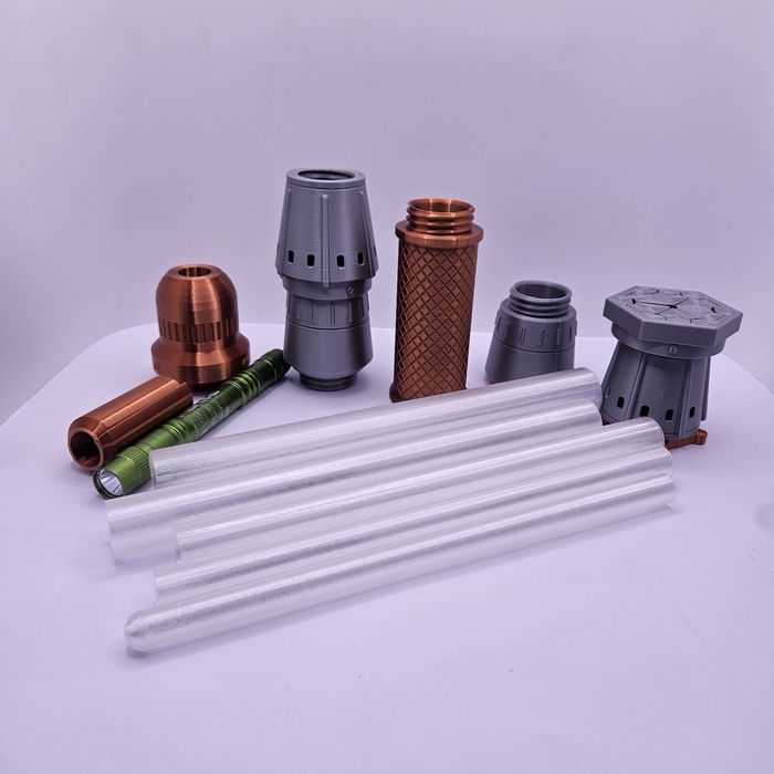 A Saga Star Wars, Sabre de luz 3D de A Ascensão Skywalker com luz, acessório para cosplay