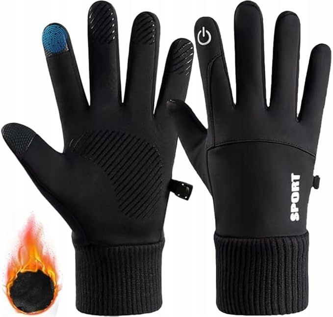 Ciepłe rękawiczki zimowe Ulhnei – ekran dotykowy, rozmiar. L