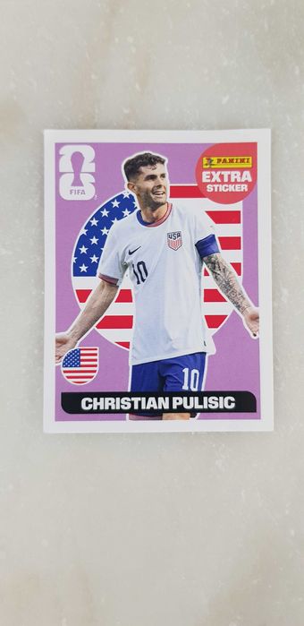 Extra Sticker Panini - Pulisic prata