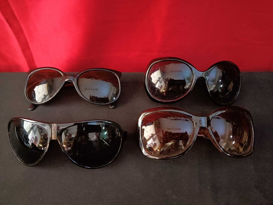 Lote de 4 pares de óculos de sol de senhora