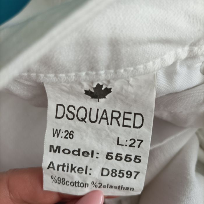Spodnie białe Dsquared2 S