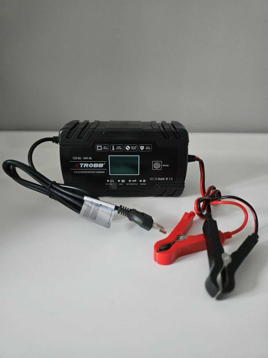 Prostownik Automatyczny z Funkcją Naprawy Ładowarka Akumulatora LCD