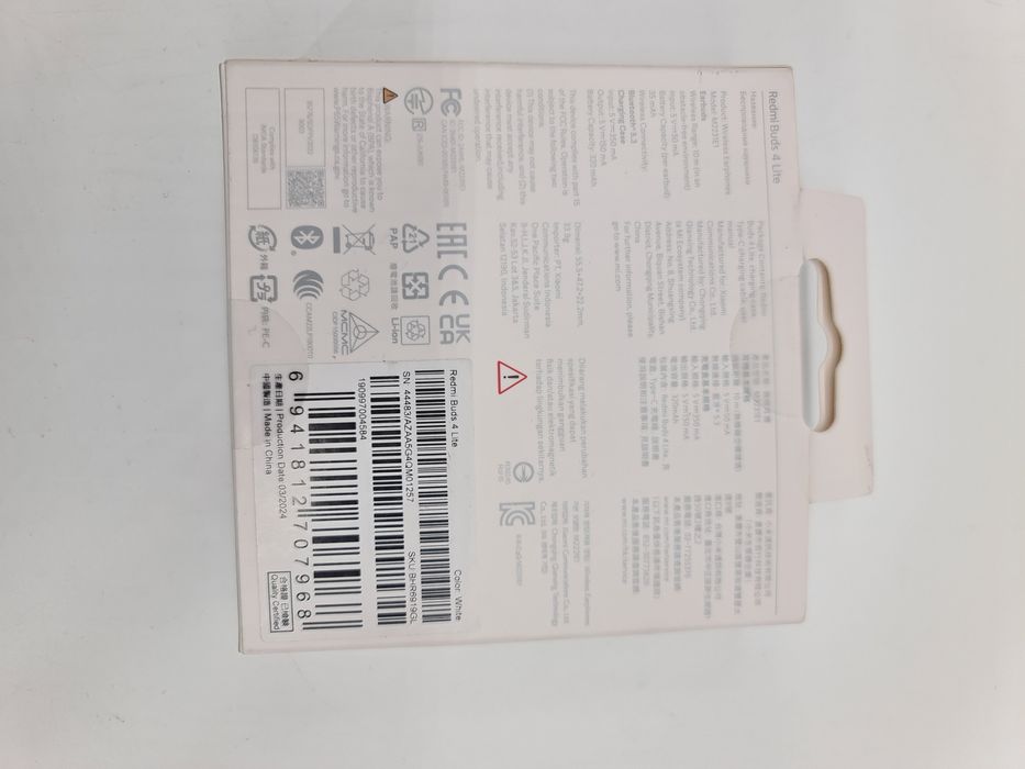 Auriculares Redmi Buds 4 Lite - novos