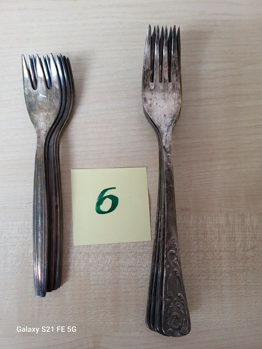 Widelce i widelczyki posrebrzane