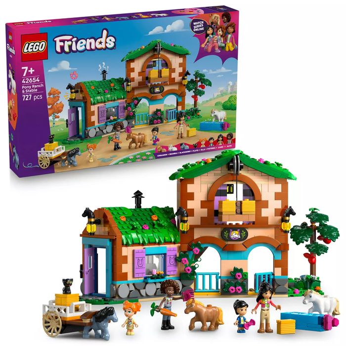 LEGO FRIENDS Ranczo kucyków i stajnia 42654. LEGO. Nowy Produkt