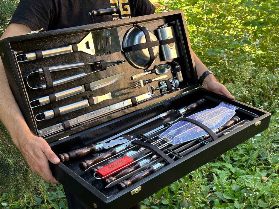 Набір шампурів у кейсі шампура в кейсе шампури на подарунок