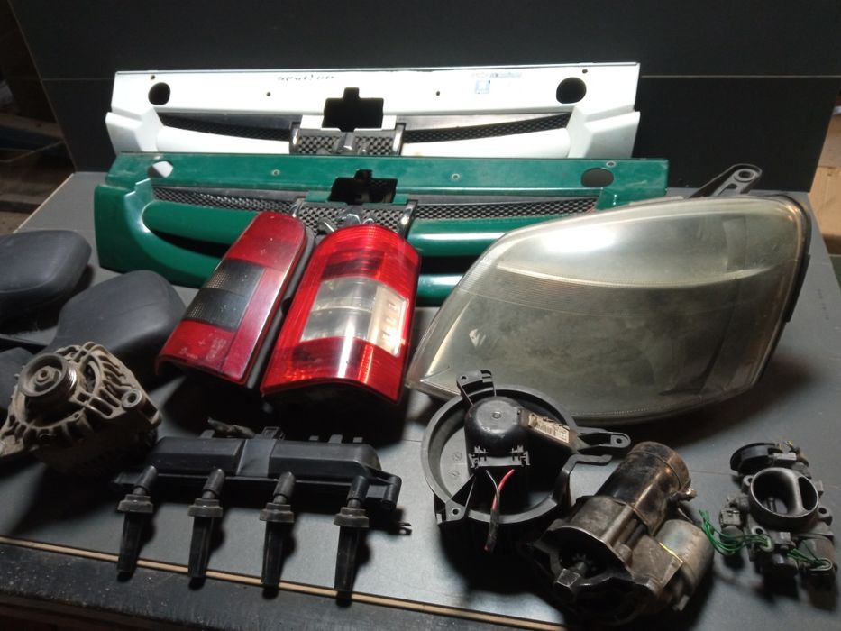 Peugeot partner 1 Lift lampy lusterka atrapa alternator cewka dmuchawa